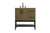 Kitchen And Bath Vanity Cabinet 2Dr2Dw 32 X22 X34 Chestnut Brown Vf60732Mcb