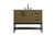 Kitchen And Bath Vanity Cabinet 2Dr2Dw 42 X22 X34 Chestnut Brown Vf60742Mcb