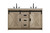 Kitchen And Bath Vanity Cabinet 2Dr 2Dw 54 X34 X22 Natural Oak Vf90554Dnt