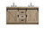 Kitchen And Bath Vanity Cabinet 2Dr 2Dw 60 X34 X22 Natural Oak Vf90560Dnt