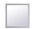Kitchen And Bath Aqua Square Vanity Mirror 36 Inch In Grey Vm23636Gr