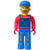 Lego Crewman With Blue Overalls Red Shirt Js022