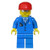 Lego Airport Blue 3 Button Jacket And Tie Red Cap Silver Sunglasses With Thin Smile Air036