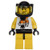 Lego Race Yellow Chip Tiger Pattern Underwater Black Helmet Rac008