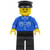Lego Shirt With 6 Buttons Blue Black Legs Black Hat But021