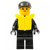 Lego Police Zipper With Sheriff Star Black Cap Life Jacket Cop031