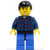 Lego Plaid Button Shirt Blue Legs Black Male Hair Smirk And Stubble Beard Cty083
