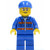 Lego Blue Jacket With Pockets And Orange Stripes Blue Legs Blue Short Bill Cap Glasses Open Smile Cty224