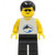 Lego Divers Blue Oval And Black Dolphin With Black Hair Div024
