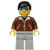 Lego Jacket Brown Light Gray Legs Black Male Hair Blue Sunglasses Jbr009