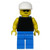Lego Plain Black Torso With Yellow Arms Blue Legs Sunglasses White Cap Pln048