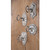 Set Of Four Vintage Key Metal Hooks 420042 By CTW 1