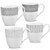 Grey Hammock Set Of 4 Assorted Mugs, 15 Oz. 9353-484E By Noritake