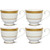 Odessa Gold Set Of 4 Cups, 7.75 Oz. 4874-402D By Noritake