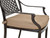 Savannah Dining Chair Outdoor, Stacking, Cast Aluminum, Bridgeton Moore, Sumbrella, Patio, Furniture 11232077 By AFD