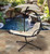 Sky Lounger Beige Sumbrella, Hanging Swing Chair Outdoor Bridgeton Moore Patio Furniture 12005521 By AFD