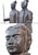Life Size Pair Of Standing Soldiers 78.74" Tall With Black Earthy Finish 12015851 By AFD