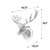 Imperial Grand Stag Head Wall Decor 12018283 By AFD
