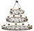 Three Tier Ridge Line 75" Chandelier 12018405 By AFD