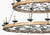 Three Tier Ridge Line 75" Chandelier 12018405 By AFD