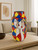 Picasso Style Handpainted Vase 24In 12027592 By AFD