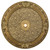 Antique Gold Baroque Round Ceiling Medallion 12030562 By AFD