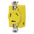 Hubbell Hbl328Dcr 30A 28V Dc Locking Receptacle Yellow Hubhbl328Dcr