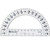 Westcott Protractor 6", 180 Degree, Clear ACM11200