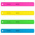 Westcott 12" Shatterproof Ruler With Anti-Microbial, Assorted Translucent Colors (No Color Choice) ACM14381