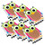 Ashley Magnetic Whiteboard Eraser, Burlap Scribble Owl, Pack Of 6 ASH10049-6