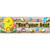 Ashley The Original Fun Mat, Mat Runner, 15.5" X 47", Bee Themed Positive Sayings ASH91419