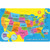 Ashley Smart Poly, The Original Fun Mat, Welcome Mat, 15.5" X 23.5", Usa Map ASH91519