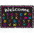 Ashley The Original Fun Mat, Welcome Mat, 15.5" X 23.5", Chalk Alphabet Welcome ASH91560