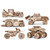 Ewa Vehicles Set 3D Wooden Stem Construction Kit AVRAV0523410