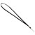 Advantus Deluxe Lanyard With J-Hook, Black, Box Of 100 AVT97126