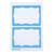 Sicurix Adhesive Badges, Blue Border, Pack Of 100 BAU67643