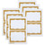 Sicurix Adhesive Badges, Gold Border, 100 Per Pack, 6 Packs BAU67647-6