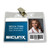 Sicurix Standard Vinyl Badge Holder With Clip, Horizontal, Pack Of 50 BAU67850
