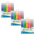 Bazic Washable Brush Markers, 12 Colors, 12 Per Pack, 3 Packs BAZ1277-3