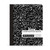 Bazic Composition Book, Wide Ruled, Black Marble, 100 Sheets BAZ508