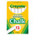 Crayola Anti-Dust Chalkboard Chalk, White, 12 Count BIN1402