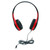 Califone On-Ear Headphones With 3.5Mm Plug, Red & Black CAFKH08NRD