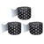 Carson Black With White Polka Dots Rolled Scalloped Border, 65 Feet Per Roll, Pack Of 3 CD-108474-3