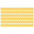 Carson Grow Together Yellow With Painted Dots Scalloped Borders, 39 Feet Per Pack, 6 Packs CD-108490-6