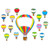 Carson Hot Air Balloons Bulletin Board Set, 38 Pieces CD-110163