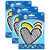 Carson Kind Vibes Doodle Hearts Cut-Outs, 36 Per Pack, 3 Packs CD-120617-3