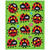 Carson Ladybugs Shape Stickers, Pack Of 72 CD-168028