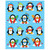 Carson Penguins Shape Stickers, 84 Stickers CD-168034