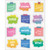 Happily Creatively Inspired Doodle Motivators Shape Stickers, Pack Of 72 CD-168327