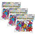 Ready Glitter Foam Stickers - Stars - Multicolor, 168 Per Pack, 3 Packs CE-10082-3
